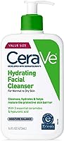 CeraVe Hydrating Facial Cleanser | Moisturizing Non-Foaming Face Wash with Hyaluronic Acid, Ceramides and Glycerin |...